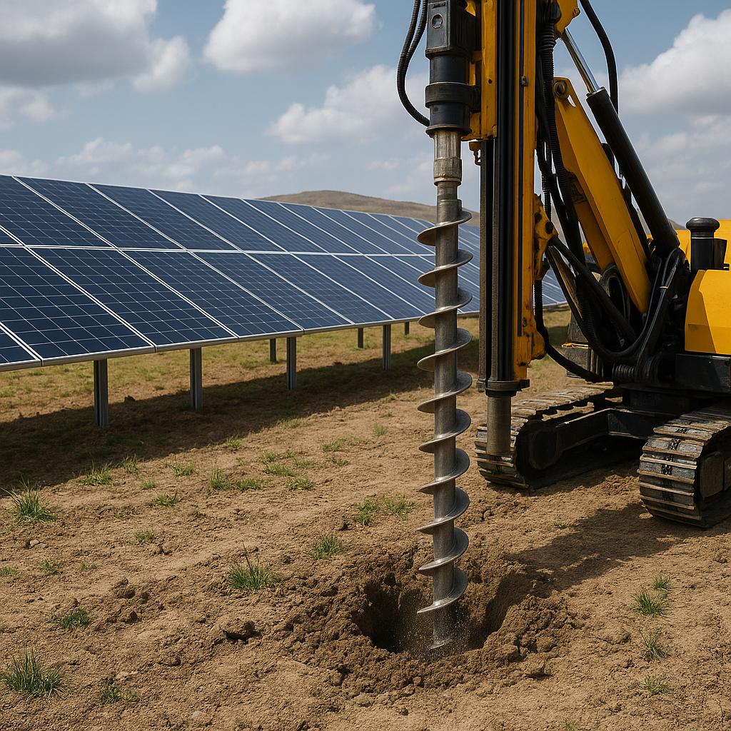 Solar Panel Ground Drilling